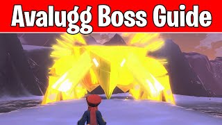 How to beat Avalugg Boss in Pokemon Legends Arceus The Slumbering Lord of the Tundra Tips amp Tricks [upl. by Lopez]