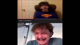 Pedro Pascal crying at superman [upl. by Grimaldi]