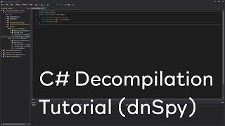 C  Decompilation Tutorial dnSpy [upl. by Aihcila]