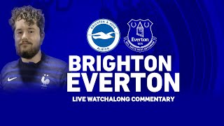 BRIGHTON VS EVERTON  PREMIER LEAGUE LIVE COMMENTARY [upl. by Derril]