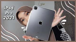 iPad Pro 2021 M1 Chip Space Gray 11quot  Engraved Apple Pencil Unboxing  Malaysia [upl. by Nawj]