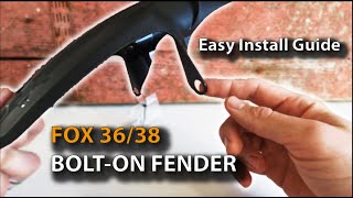 EASIEST Install Guide 2022 Fox 3638 BoltOn MUDGUARD [upl. by Adihahs574]