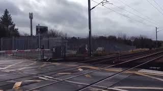 Kingsknowe Station Level Crossing  East Lothian 27012018 [upl. by Huskey584]