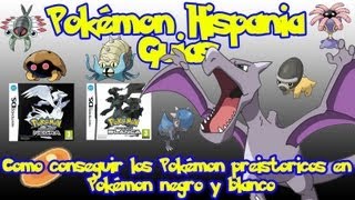 Como conseguir los Pokémon prehistoricos en Pokémon Blanco y Negro Pokémon Hispania [upl. by Crain873]