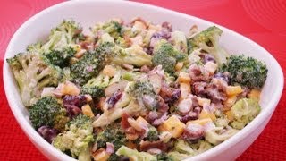 Broccoli Salad Recipe How To Make Broccoli Salad RecipeDiane KometaDishin With Di 91 [upl. by Hilda]