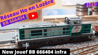 Nouvelle Locomotive BB66404 Infra Jouef [upl. by Dayir]