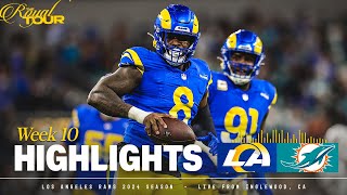 Highlights Rams Top Plays vs Miami Dolphins  Week 10 Monday Night Football [upl. by Ellah]