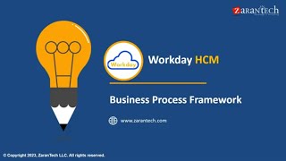 Workday HCM Business Process Framework  ZaranTech [upl. by Ademla]