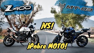 ¡La REYNA de los 400cc🔥 Z400 vs MT 03😨💯 ¡Pobre MOTO 🥵 Aguacate Motovlogs🥑 [upl. by Arata]