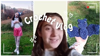 •°crochet with me  halloween costume°•crochet vlog 3 [upl. by Nordin]