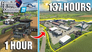 I SPENT 137 HOURS Becoming a 💵 MILLIONAIRE in FS22 10 MILLION CHALLENGE  Farming Simulator 22 [upl. by Ybot701]