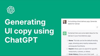 Creating UI Copy Using ChatGPT [upl. by Annaeel934]