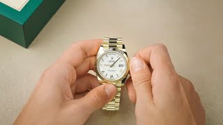 How to set your Rolex DayDate 40 [upl. by Mortensen]