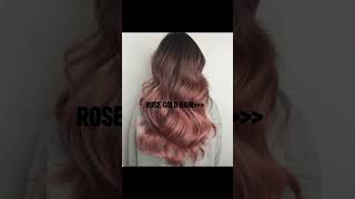 Rose gold hair🛐 shorts subscribe [upl. by Jacobah]