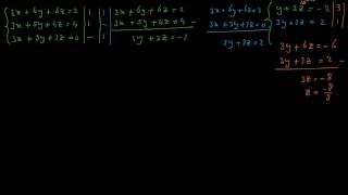 basiswiskunde oplossen stelsel 3 vergelijkingen [upl. by Anirdna]