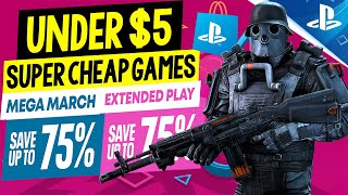 15 GREAT PSN Game Deals UNDER 5 PSN MEGA MARCH  EXTENDED PLAY SALES  SUPER CHEAP PS4PS5 Games [upl. by Oivaf]