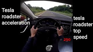 tesla roadster acceleration  tesla roadster top speed 250 [upl. by Renner]