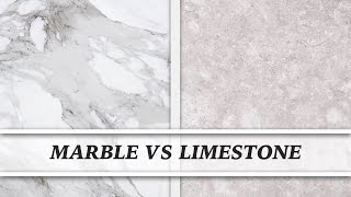 Marble vs Limestone  Countertop Comparison [upl. by Pulling]