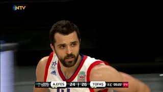 Tahincioğlu BSL PlayOff Yarı Final 4 Maç Özeti TofaşAnadolu Efes [upl. by Martella384]