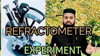 Refractometer  Labelled diag  Structure and working Experiment  Umair Khan Academy  UrduHindi [upl. by Ylrehc]