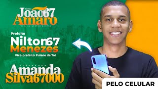 COMO CRIAR LOGO PARA CANDIDATO OU CAMPANHA POLÍTICA PELO CELULAR  AULA 1 [upl. by Eadrahs249]