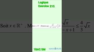 Exercice 215 Logique 1BACSM Maths [upl. by Nnairek]