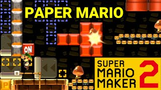 PAPER MARIO IN SMM2 Road to 1 Super Expert Endless 411 [upl. by Buhler]