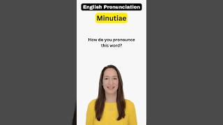 How to pronounce MINUTIAE correctly [upl. by Ybot]