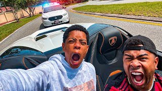 Lamborghini Race Turns Into HIGH SPEED COP CHASE [upl. by Goines573]