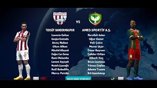 PES 13 Bandırmaspor v Amedspor Trendyol 1 Lig 5 Hafta [upl. by Eedyak]