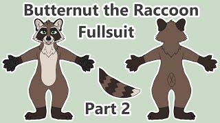 The Making of Butternut Part 2  Fursuit Timelapse [upl. by Beitch]