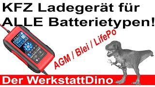 KFZ Ladegerät alle Batterie Typen [upl. by Yrrac]