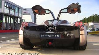 Pagani Huayra SOUND  Start and Rev [upl. by Ydollem523]