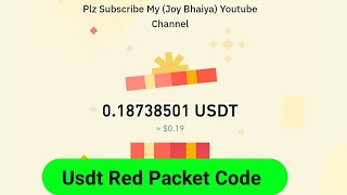 Binance Red Packet Code  Red Packet Code In Binance Today  Usdt Red Packet [upl. by Eanar214]