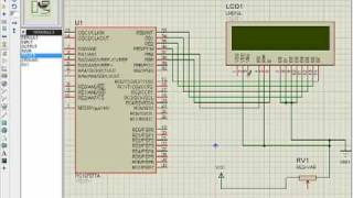 Lcd Module LM16 PIC 16F877mp4 [upl. by Seiuqram]