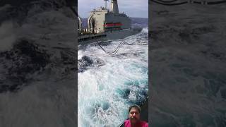 Fueling ship in the Rough sea wave shorts marine ship shortsea roughsea fueling viralshorts [upl. by Abbey]