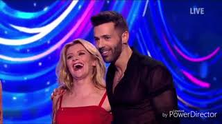 Jane Danson and Sylvain Longchambon skating in Dancing on Ice 10219 [upl. by Nodnarg990]