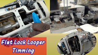 Flat Lock machine Looper Belt Timing SettingSewing tutorial  How to setting Flatlock machine [upl. by Errot241]