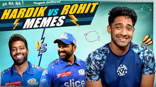 ROHIT SHARMA VS HARDIK PANDYA MEMES ARE FUNNY [upl. by Akamahs749]