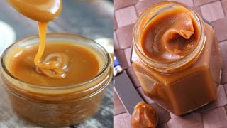 caramel au beurre salé la meilleur recette du caramel dans 5min seulement [upl. by Norha]