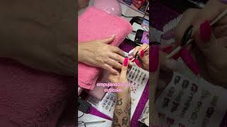 Video completo⬆️ catitapink nails manicura manicuracombinada [upl. by Munson]