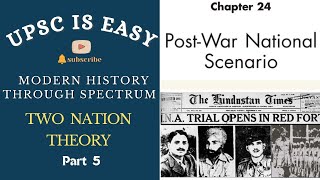 Rise of communalism and evolution of two nations theory  chapter 24 spectrum part 5 [upl. by Ratna384]