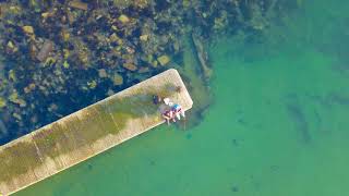 Mavic Pro Cinematic Beadnell Bay Northumberland [upl. by Essie]