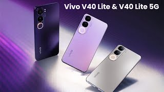 Vivo V40 Lite amp V40 Lite 5G  First Look  Review Full Specifications [upl. by Itak]