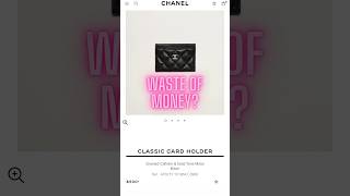 DON’T waste your 💸  Chanel Card Holder Review chanel luxury chanelslg deinfluencing [upl. by Aitselec]