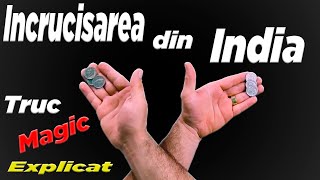 💰 CRUCEA DIN INDIA  truc cu monede incredibil  explicat [upl. by Nauquf]