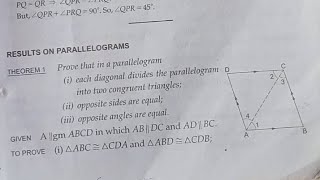 RS AGGARWAL CLASS 9TH CHAPTER 10 PARALLELOGRAM THEOREM NUMBER 1theastutetutelagetheorem class9th [upl. by Gerrit]