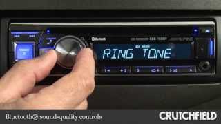 Alpine CDE133BT CD Receiver Display and Controls Demo  Crutchfield Video [upl. by Roth]