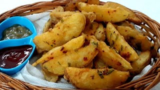 Potato Wedges ഇനി വീട്ടിൽ തന്നെ  Potato wedges Recipe Malayalam  Potato RecipesNeji Biju Cooking [upl. by Helbonia]