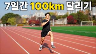 7일 동안 100km를 달리면 생기는 일 [upl. by Atoked169]